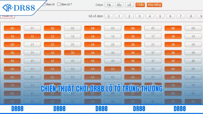 Chiến thuật chơi DR88 lô tô trúng thưởng