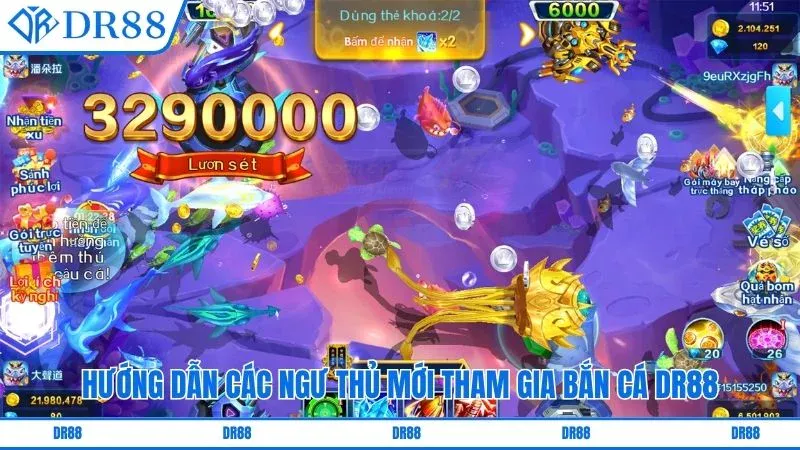 Hướng dẫn các ngư thủ mới tham gia bắn cá DR88