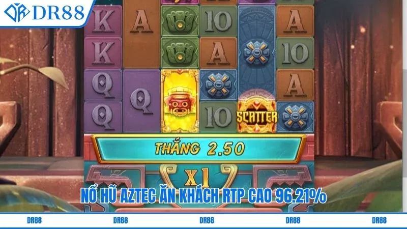 Nổ hũ Aztec ăn khách RTP cao 96.21%